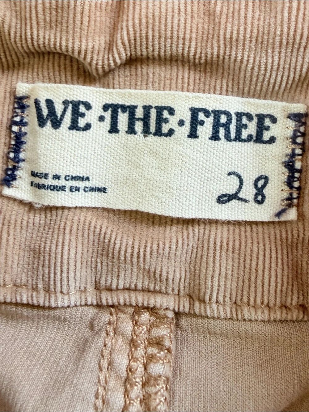 Free People Jayde Cord Flare Jeans Size 28